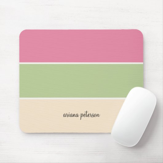 Niedliche Sommerstreifen und Skriptname Mousepad (Mit Mouse)