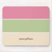 Niedliche Sommerstreifen und Skriptname Mousepad (Vorne)