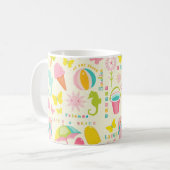 Niedliche Sommerzeit Kaffeetasse (Vorderseite Links)