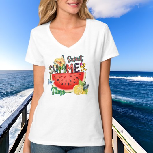niedliche Sommerzeit Wassermelone T-Shirt