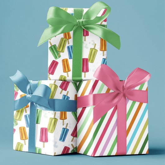 Niedliche Sommerzeitkulisse Geschenkpapier Set