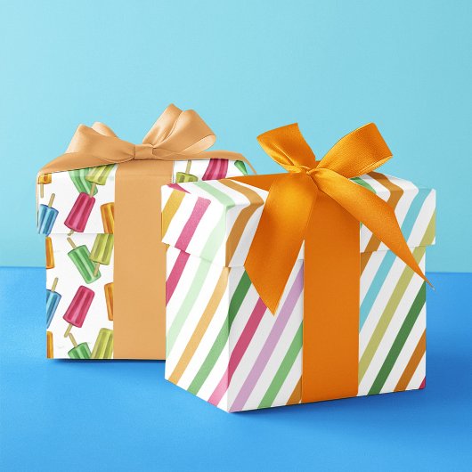 Niedliche Sommerzeitkulisse Geschenkpapier Set