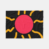 Niedliche Sonne Fleecedecke (Vorderseite (Horizontal))