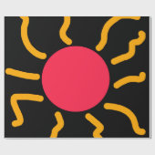 Niedliche Sonne Geschenkpapier (Flach)