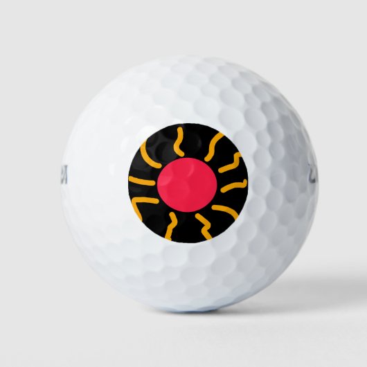 Niedliche Sonne Golfball (Vorderseite)