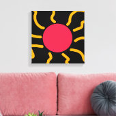Niedliche Sonne Leinwanddruck (Insitu (Wohnzimmer))