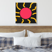 Niedliche Sonne Leinwanddruck (Insitu (Schlafzimmer))
