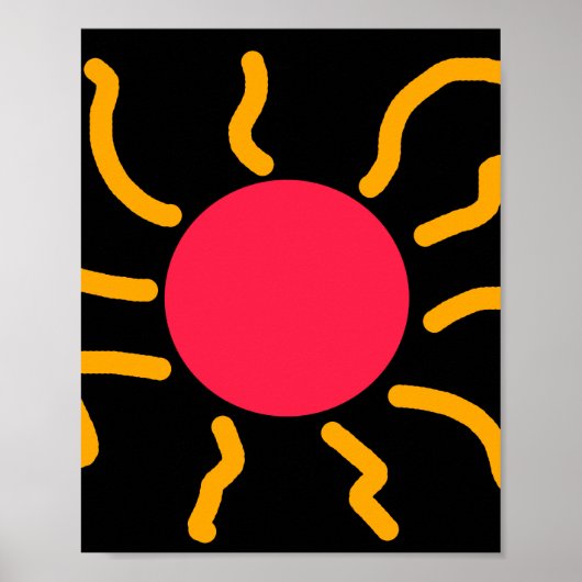 Niedliche Sonne Poster (Vorne)