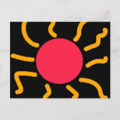 Niedliche Sonne Postkarte (Vorderseite)