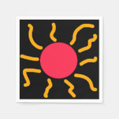 Niedliche Sonne Serviette (Vorderseite)