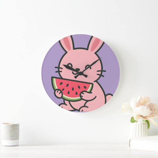 Niedliche Sonnenblase zum Essen Carrot Wall Uhr | (Zuhause)