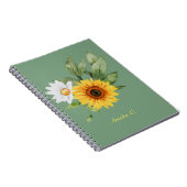 Niedliche Sonnenblume & Daisy-Notebook Notizblock (Rechte Seite)