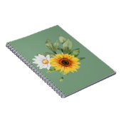 Niedliche Sonnenblume & Daisy-Notebook Notizblock (Rechte Seite)