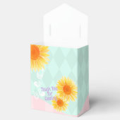 Niedliche Sonnenblume Erster Geburtstag Geschenkschachtel (Geöffnet)