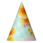 Niedliche Sonnenblume Erster Geburtstag Partyhütchen (Links)