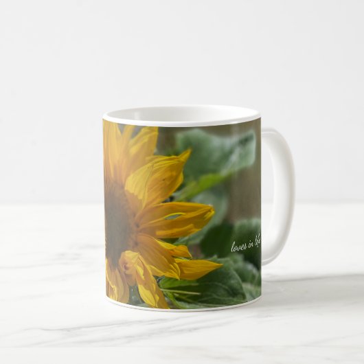 Niedliche Sonnenblume Kaffeetasse (VorderseiteRechts)
