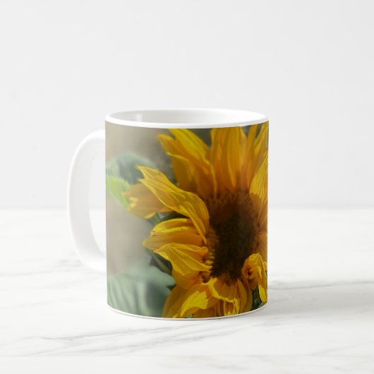 Niedliche Sonnenblume Kaffeetasse (Vorderseite Links)