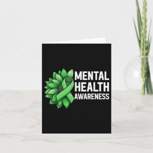 Niedliche Sonnenblume Mental Health Awareness Warr Karte