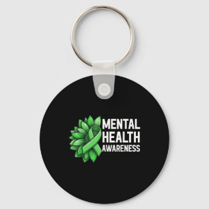 Niedliche Sonnenblume Mental Health Awareness Warr Schlüsselanhänger