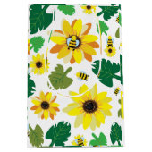 Niedliche Sonnenblume Mittlere Geschenktüte (Vorderseite)