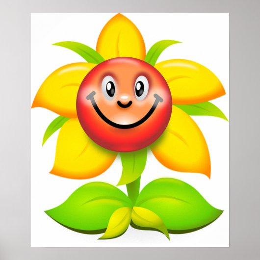 Niedliche Sonnenblume Poster (Vorne)