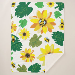 Niedliche Sonnenblume Sherpadecke
