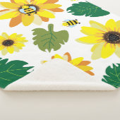 Niedliche Sonnenblume Sherpadecke (3/4)