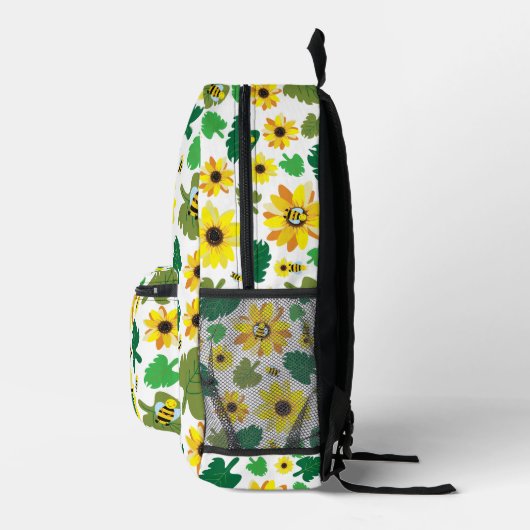 Niedliche Sonnenblumenbeutel Bedruckter Rucksack (Rechts)