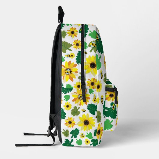 Niedliche Sonnenblumenbeutel Bedruckter Rucksack (Links)