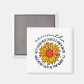 Niedliche Sonnenblumenbibel Magnet (Vorderseite/Rückseite)