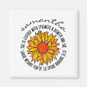 Niedliche Sonnenblumenbibel Magnet (Vorne)