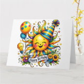 Niedliche Sonnenblumenkarte Geburtstagskarte Karte (Gelbe Blume)