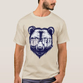 Niedliche Sonnenbrille Blue Daddy Bear T - Shirt (Vorderseite)