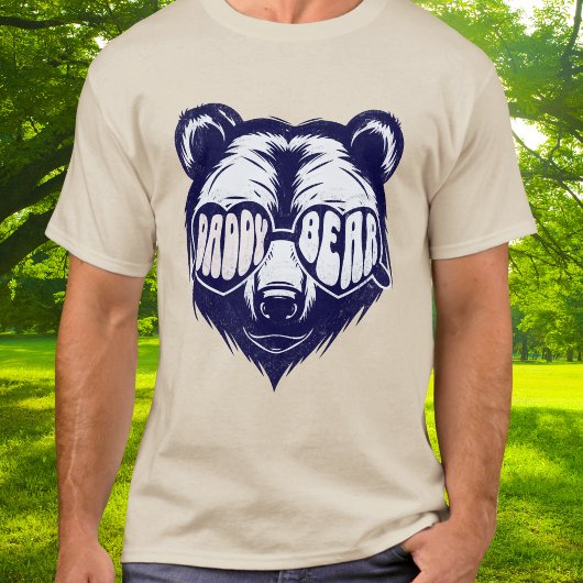 Niedliche Sonnenbrille Blue Daddy Bear T - Shirt