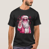 Niedliche Sonnenbrille des Weihnachtsmanns Gum Pin T-Shirt (Vorderseite)