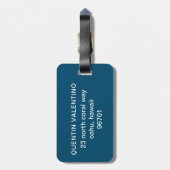 Niedliche Sonnenbrille Lächeln Gesicht Gepäckanhänger (Rückseite vertikal)