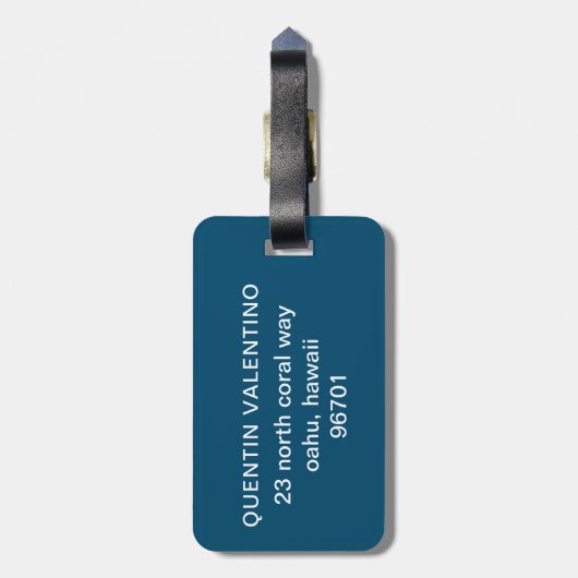 Niedliche Sonnenbrille Lächeln Gesicht Gepäckanhänger (Rückseite vertikal)