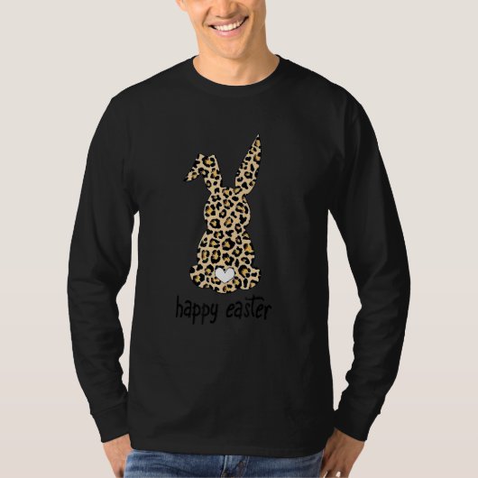 Niedliche Sonnenbrille Leopard Happy Oaster Da T-Shirt (Vorderseite)