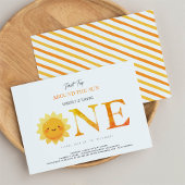 Niedliche Sonnenreise Erster Geburtstag Einladung