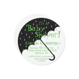 Niedliche Sonnenschirmdusche Einladung | Runde