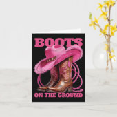 Niedliche Sonnenstiefel auf dem Western "Bodenline Karte (Gelbe Blume)