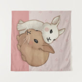 Niedliche Sonnenstrahlen Wandteppich (Vorderseite (Horizontal))