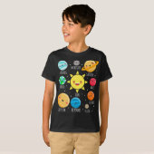 Niedliche Sonnensysteme Planets, Funny Galaxy T-Sh T-Shirt (Vorne ganz)