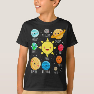 Niedliche Sonnensysteme Planets, Funny Galaxy T-Sh T-Shirt