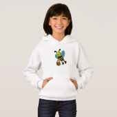 Niedliche, sonnige Aquarellblume Hoodie (Vorne ganz)