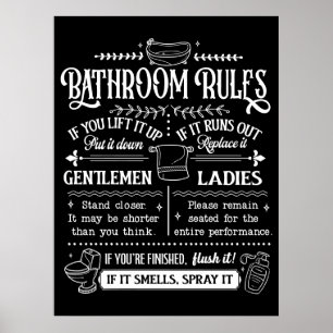 Niedliche, sonnige Badevorschriften Poster