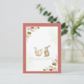 Niedliche Sonnige Blume Ostereier Feiertagspostkarte (Stehend Vorderseite)