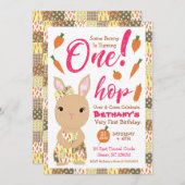 Niedliche sonnige Geburtstagseinladung für Mädchen Einladung (Vorne/Hinten)