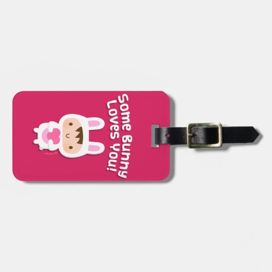 Niedliche sonnige Lieben Sie Liebe Geständnis Gepäckanhänger (Vorderseite horizontal)