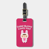 Niedliche sonnige Lieben Sie Liebe Geständnis Gepäckanhänger (Vorderseite vertikal)